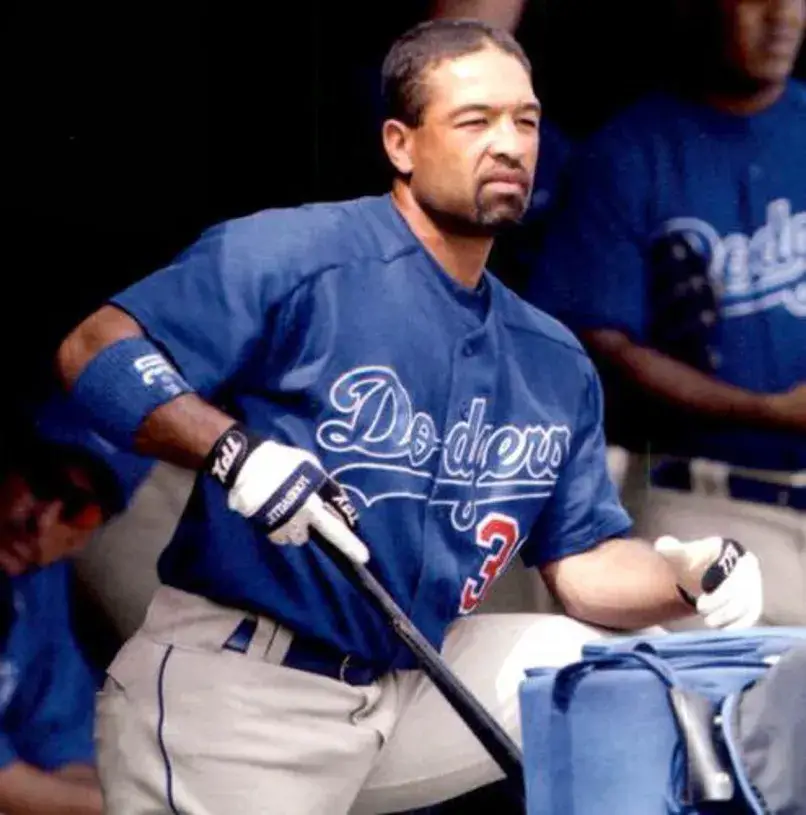DAVE ROBERTS Los Angeles Dodgers 2003 Majestic Baseball Throwback Jersey 