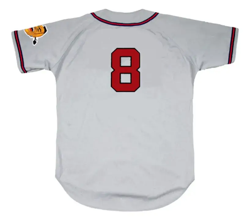 BOB UECKER Milwaukee Braves 1962 Away Majestic Throwback Baseball Jersey