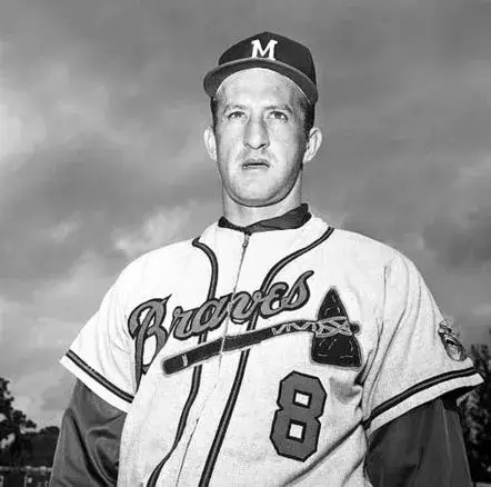 BOB UECKER Milwaukee Braves 1962 Home Majestic Throwback Baseball Jersey 