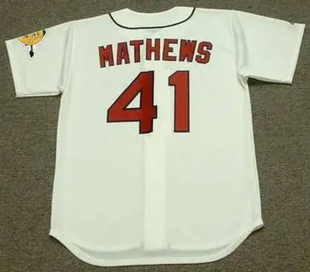 EDDIE MATHEWS Milwaukee Braves 1960’s Home Majestic Throwback Baseball Jersey 