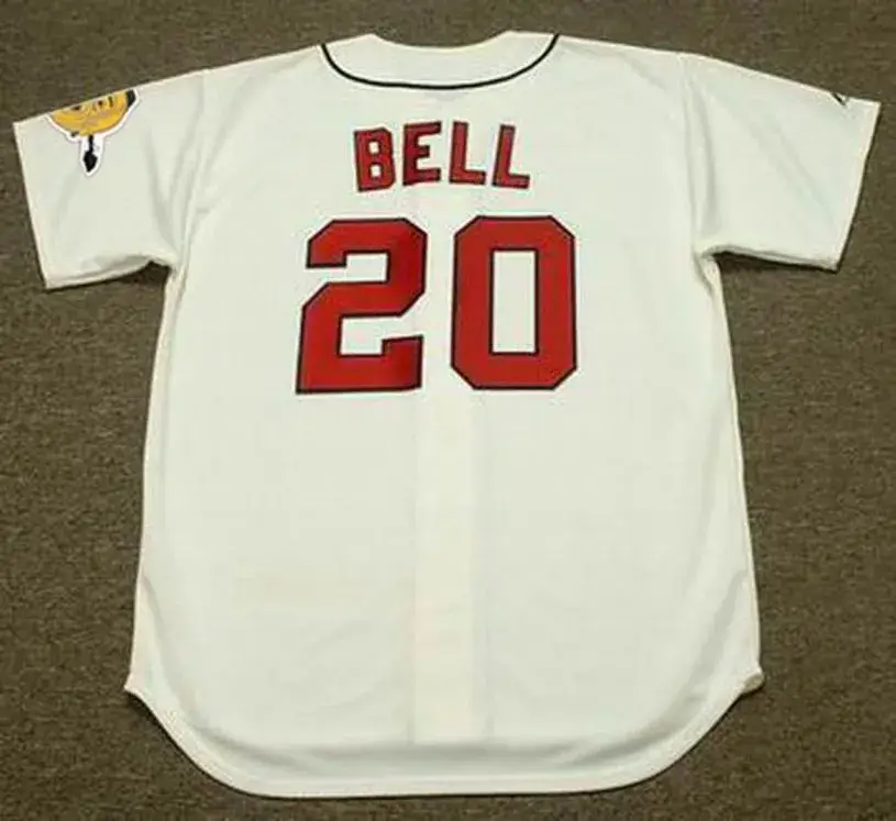 GUS BELL Milwaukee Braves 1960’s Majestic Cooperstown Throwback Baseball Jersey 