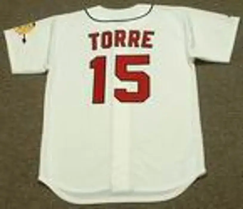 JOE TORRE Milwaukee Braves 1960’s Majestic Cooperstown Throwback Baseball Jersey 
