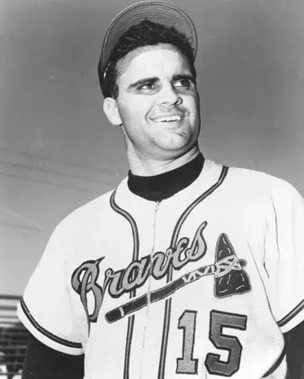 JOE TORRE Milwaukee Braves 1962 Away Majestic Throwback Baseball Jersey 
