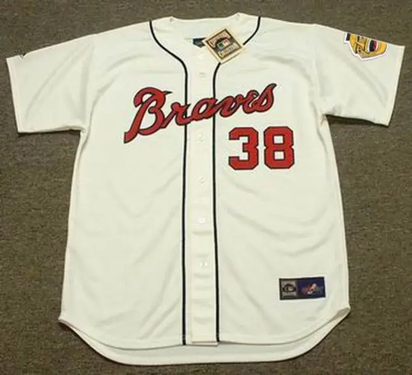 RON PICHE Milwaukee Braves 1963 Majestic Cooperstown Throwback Baseball Jersey