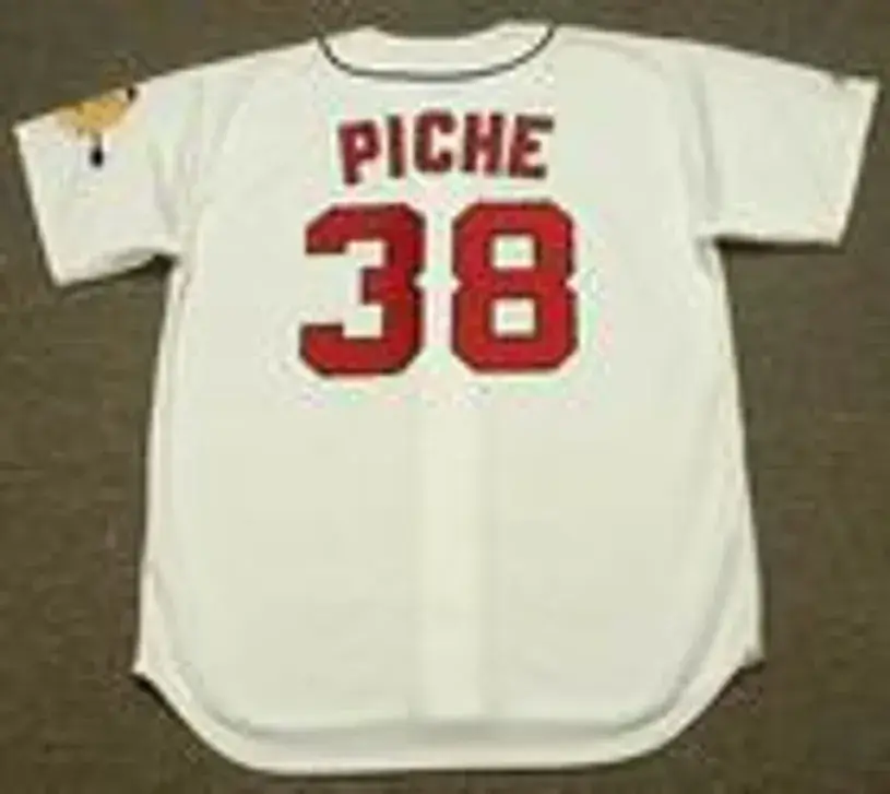 RON PICHE Milwaukee Braves 1963 Majestic Cooperstown Throwback Baseball Jersey 