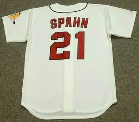 WARREN SPAHN Milwaukee Braves 1960’s Majestic Cooperstown Baseball Jersey 