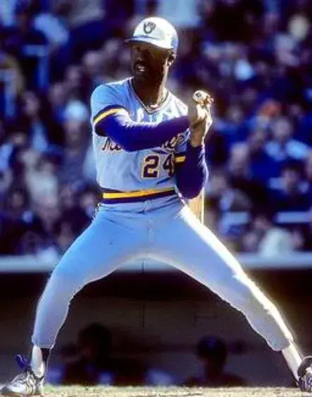 BEN OGLIVIE Milwaukee Brewers 1982 Away Majestic Throwback Baseball Jersey 