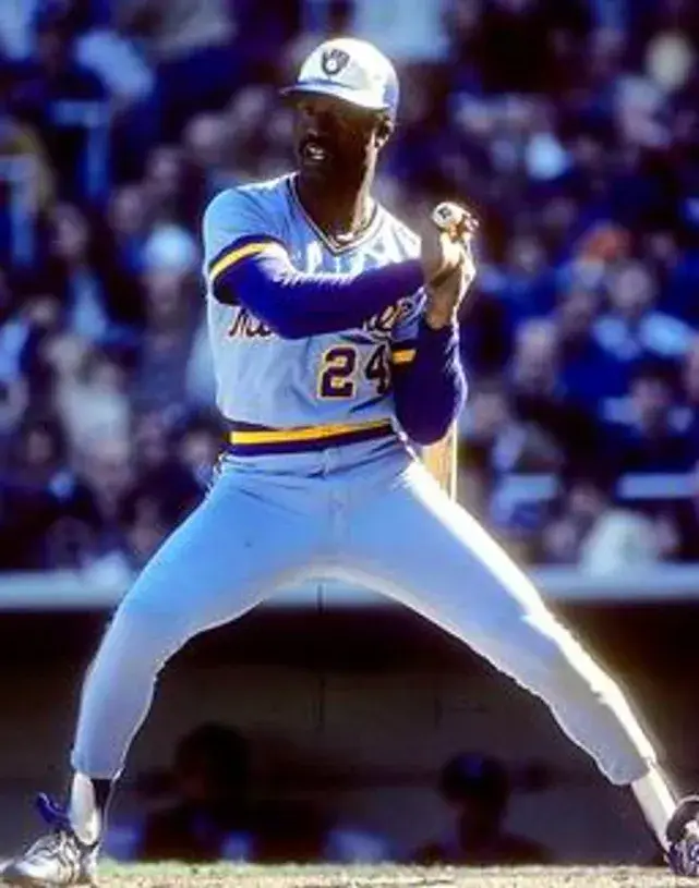 BEN OGLIVIE Milwaukee Brewers 1982 Away Majestic Throwback Baseball Jersey 