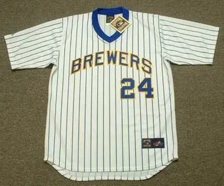BEN OGLIVIE Milwaukee Brewers 1982 Home Majestic Throwback Baseball Jersey