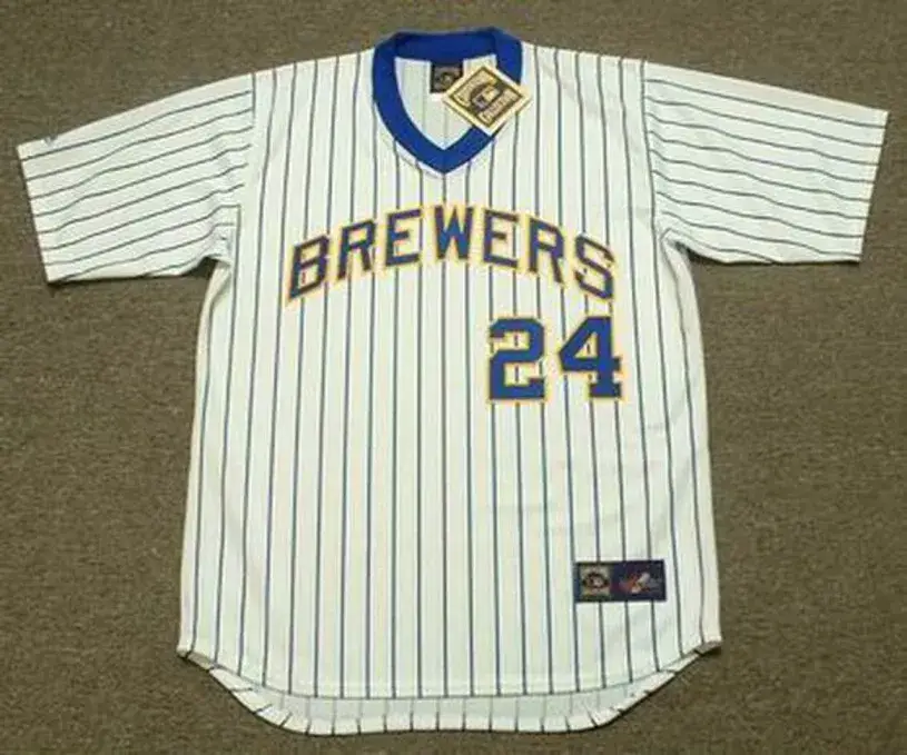 BEN OGLIVIE Milwaukee Brewers 1982 Home Majestic Throwback Baseball Jersey