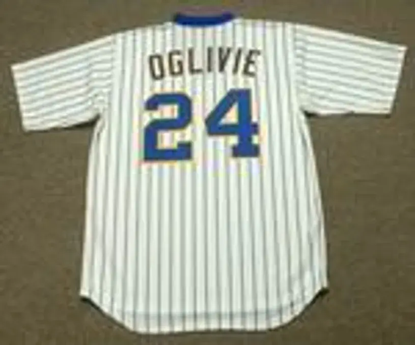 BEN OGLIVIE Milwaukee Brewers 1982 Home Majestic Throwback Baseball Jersey 