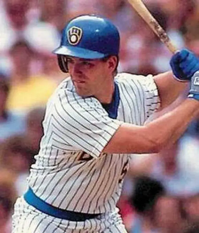 BJ SURHOFF Milwaukee Brewers 1987 Home Majestic Throwback Baseball Jersey 