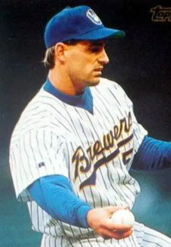 BJ SURHOFF Milwaukee Brewers 1990 Home Majestic Throwback Baseball Jersey 