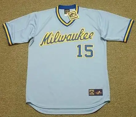 CECIL COOPER Milwaukee Brewers 1982 Away Majestic Throwback Baseball Jersey