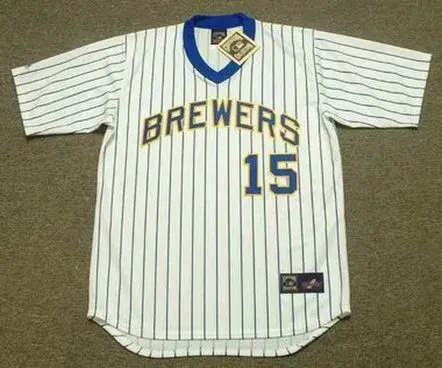 CECIL COOPER Milwaukee Brewers 1982 Home Majestic Throwback Baseball Jersey