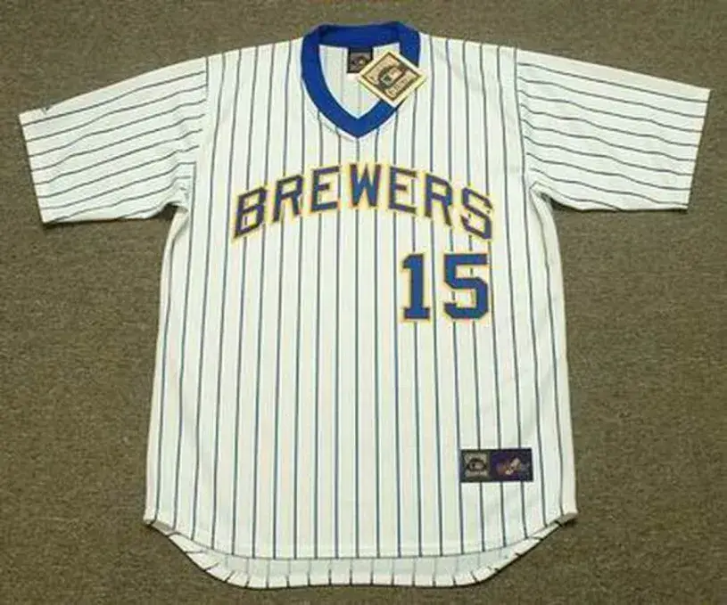 CECIL COOPER Milwaukee Brewers 1982 Home Majestic Throwback Baseball Jersey
