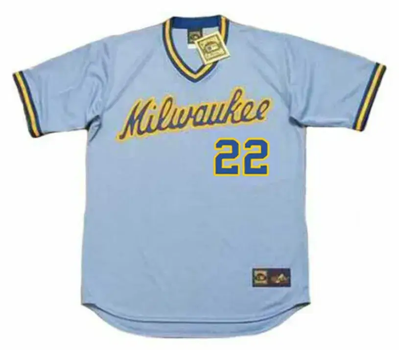 CHRISTIAN YELICH Milwaukee Brewers 1980’s Away Majestic Throwback Baseball Jersey