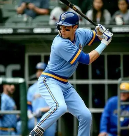 CHRISTIAN YELICH Milwaukee Brewers 1980’s Away Majestic Throwback Baseball Jersey 