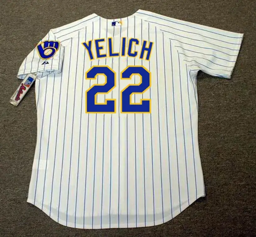 CHRISTIAN YELICH Milwaukee Brewers Majestic Authentic Home Baseball Jersey