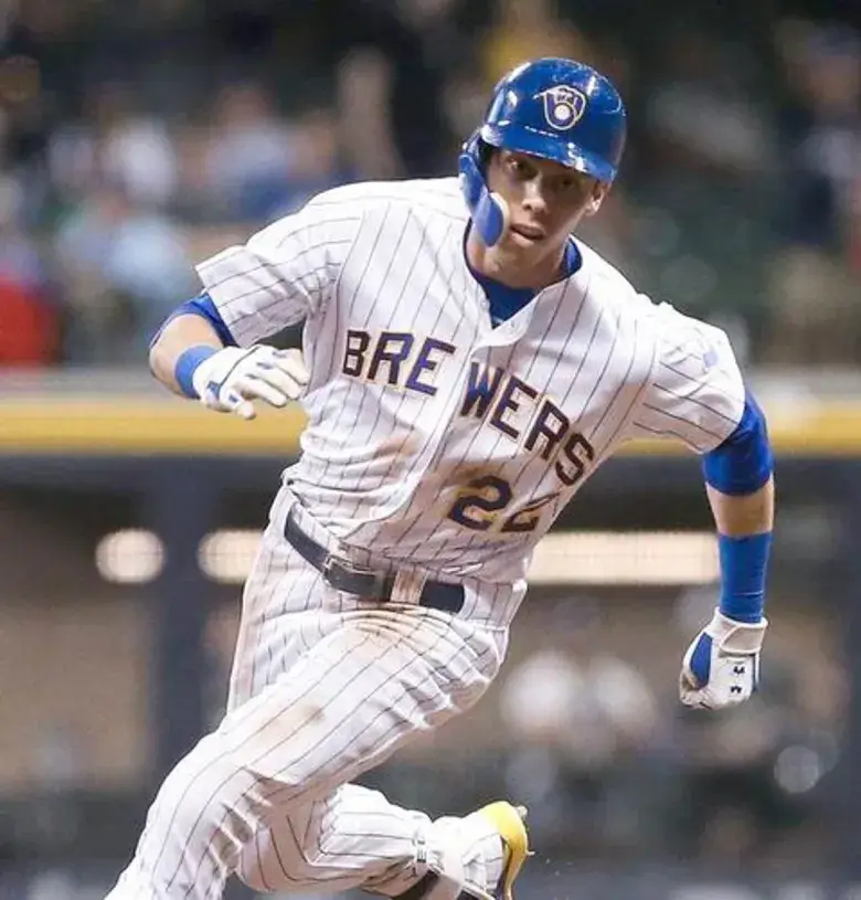 CHRISTIAN YELICH Milwaukee Brewers Majestic Authentic Home Baseball Jersey 