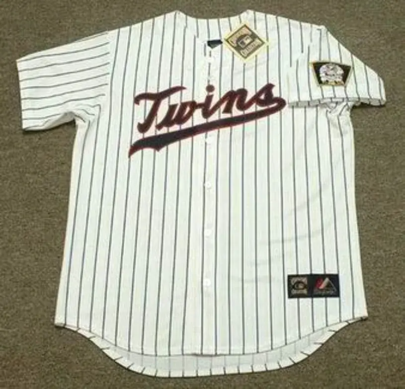BERT BLYLEVEN Minnesota Twins 1970 Home Majestic Throwback  Baseball Jersey