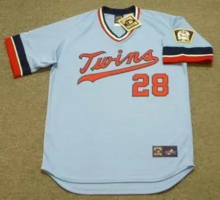 BERT BLYLEVEN Minnesota Twins 1975 Away Majestic Throwback Baseball Jersey