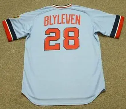 BERT BLYLEVEN Minnesota Twins 1975 Away Majestic Throwback Baseball Jersey 