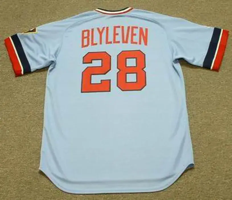 BERT BLYLEVEN Minnesota Twins 1975 Away Majestic Throwback Baseball Jersey 