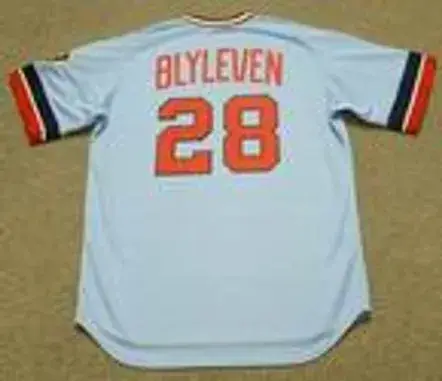 BERT BLYLEVEN Minnesota Twins 1975 Away Majestic Throwback Baseball Jersey 