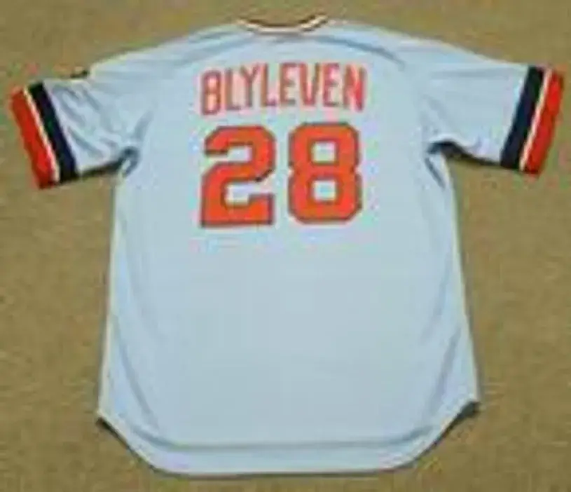 BERT BLYLEVEN Minnesota Twins 1975 Away Majestic Throwback Baseball Jersey 
