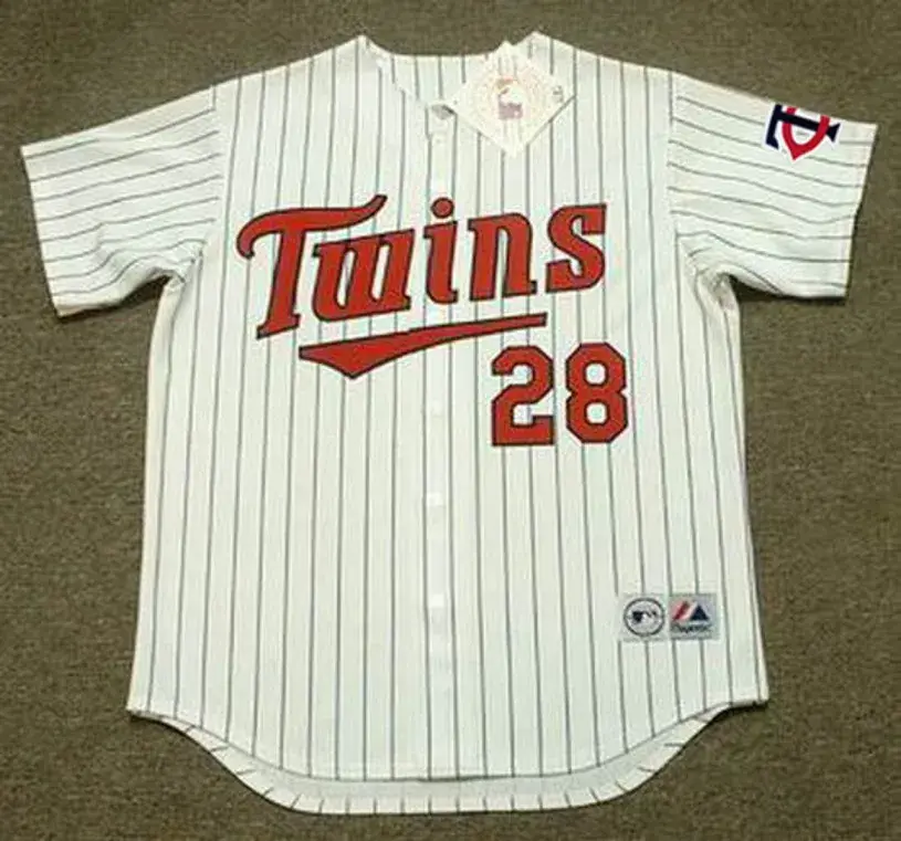BERT BLYLEVEN Minnesota Twins 1987 Home Majestic Throwback Baseball Jersey