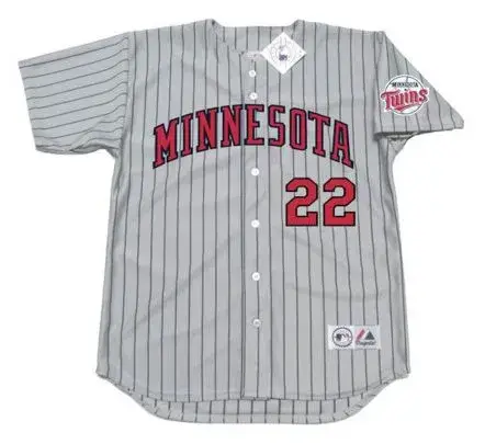 BRAD RADKE Minnesota Twins 2004 Majestic Throwback Away Baseball Jersey