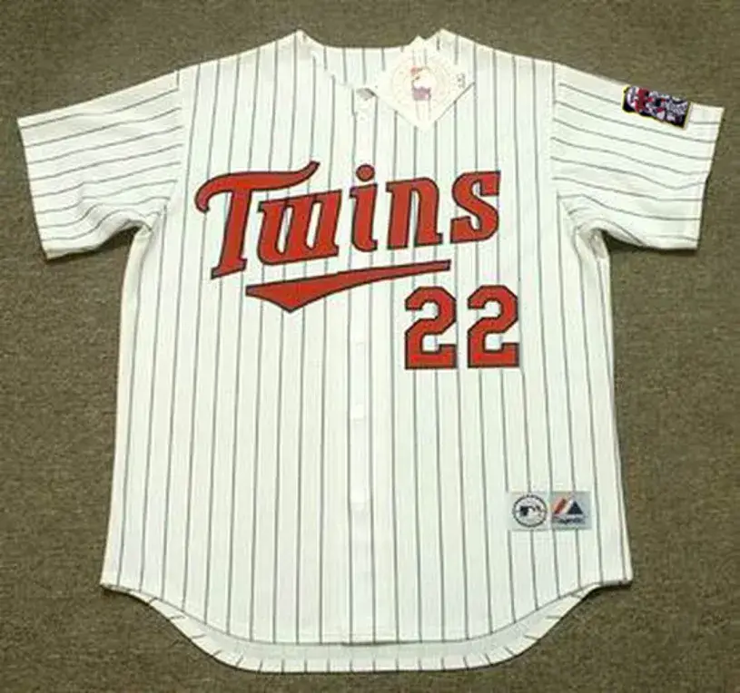 BRAD RADKE Minnesota Twins 2004 Majestic Throwback Home Baseball Jersey