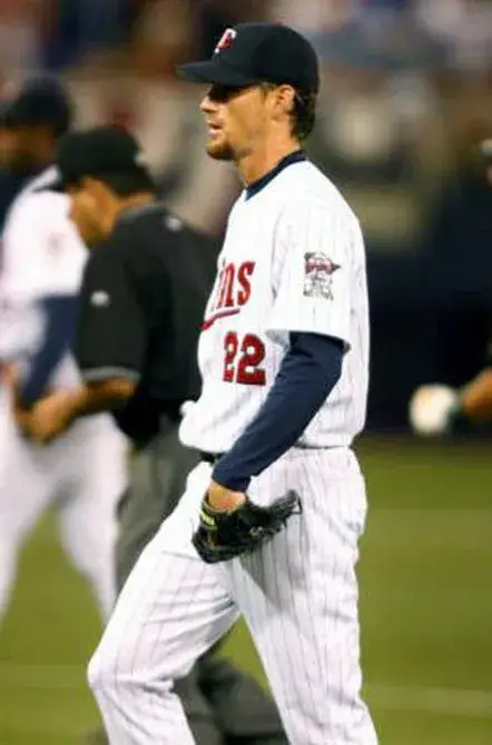 BRAD RADKE Minnesota Twins 2004 Majestic Throwback Home Baseball Jersey 