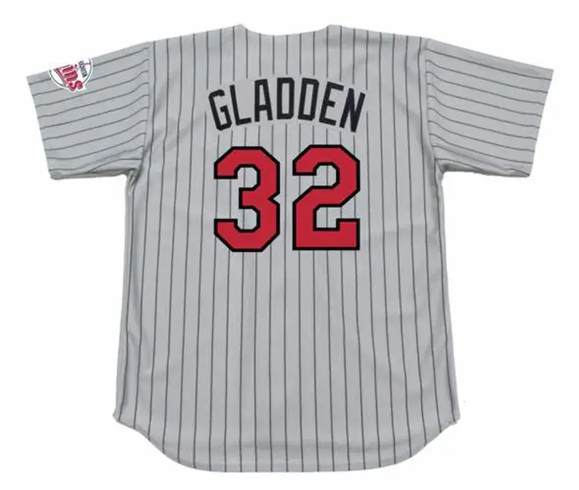 DAN GLADDEN Minnesota Twins 1991 Majestic Throwback Away Baseball Jersey 