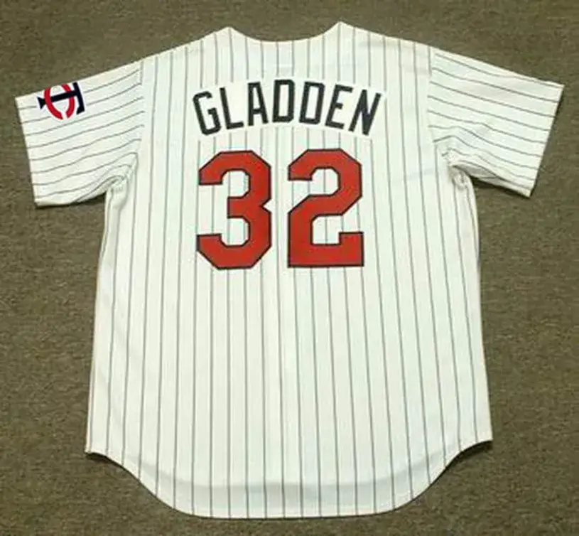 DAN GLADDEN Minnesota Twins 1991 Majestic Throwback Home Baseball Jersey 