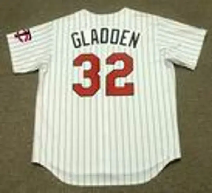 DAN GLADDEN Minnesota Twins 1991 Majestic Throwback Home Baseball Jersey 
