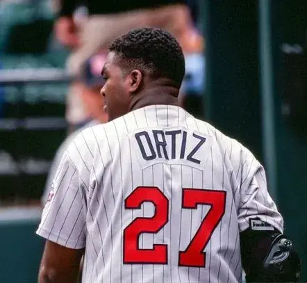 DAVID ORTIZ Minnesota Twins 2002 Majestic Throwback Away Baseball Jersey 