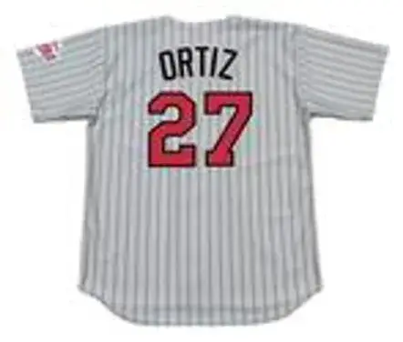DAVID ORTIZ Minnesota Twins 2002 Majestic Throwback Away Baseball Jersey 