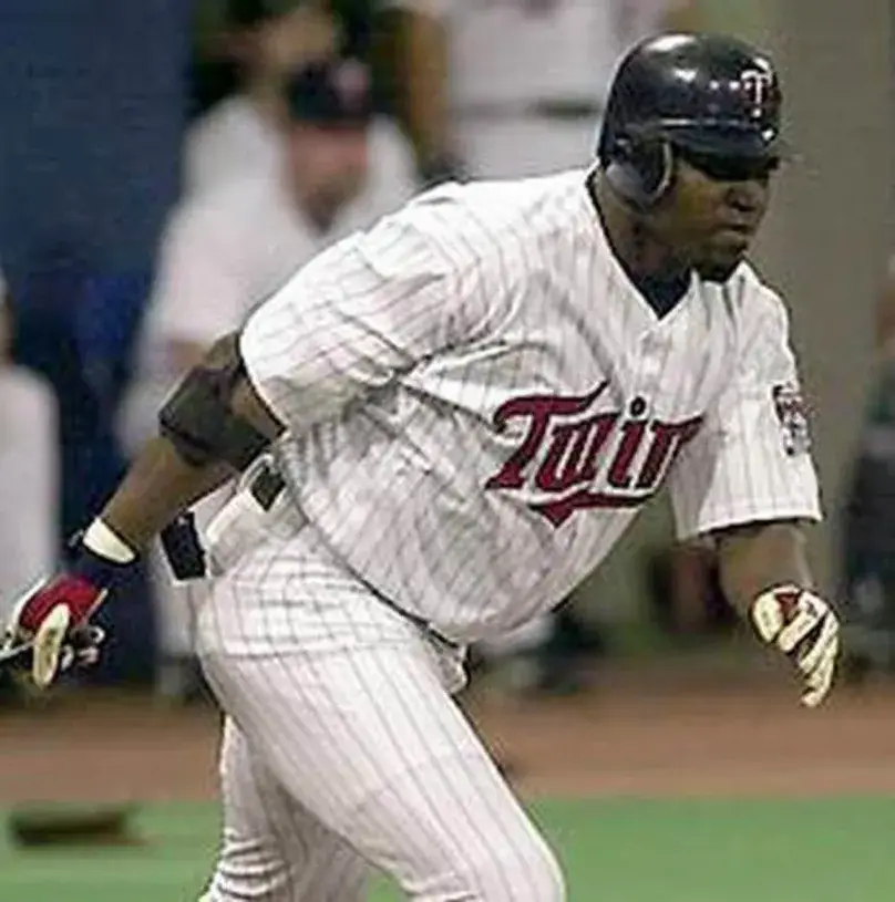 DAVID ORTIZ Minnesota Twins 2002 Majestic Throwback Home Baseball Jersey 