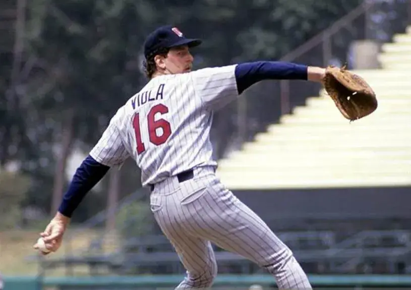 FRANK VIOLA Minnesota Twins 1988 Majestic Throwback Away Baseball Jersey 