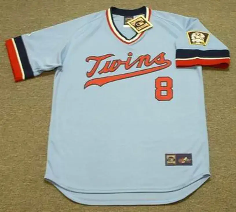 GARY GAETTI Minnesota Twins 1984 Majestic Cooperstown Throwback Baseball Jersey