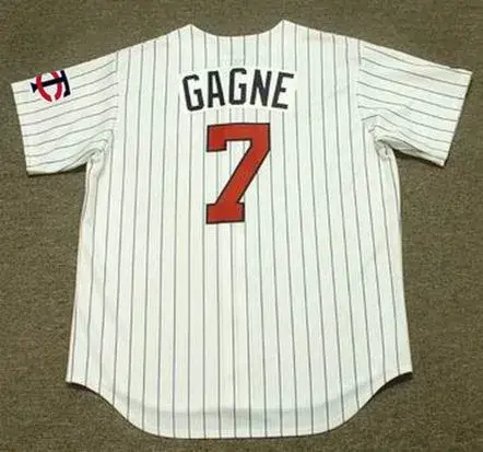 GREG GAGNE Minnesota Twins 1991 Majestic Throwback Home Baseball Jersey 