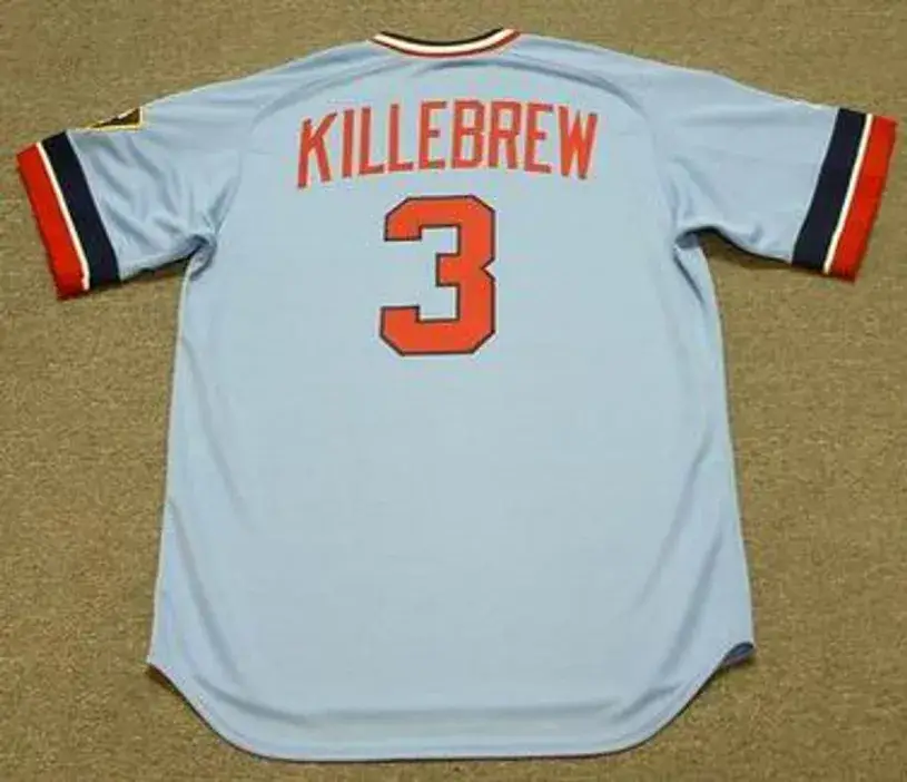 HARMON KILLEBREW Minnesota Twins 1974 Majestic Cooperstown Baseball Jersey 