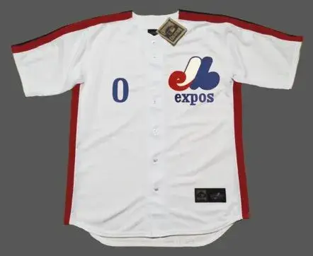 AL OLIVER Montreal Expos 1982 Home Majestic Throwback Baseball Jersey