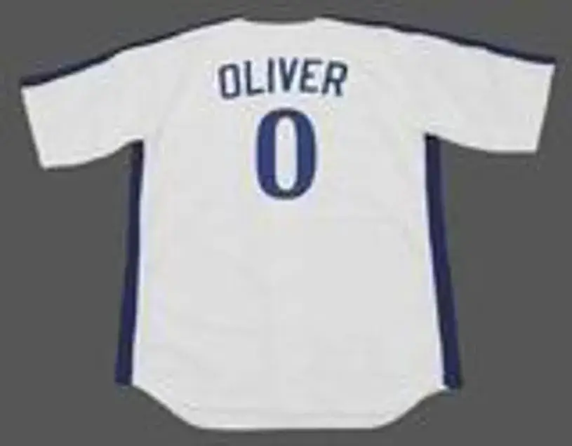 AL OLIVER Montreal Expos 1982 Home Majestic Throwback Baseball Jersey 