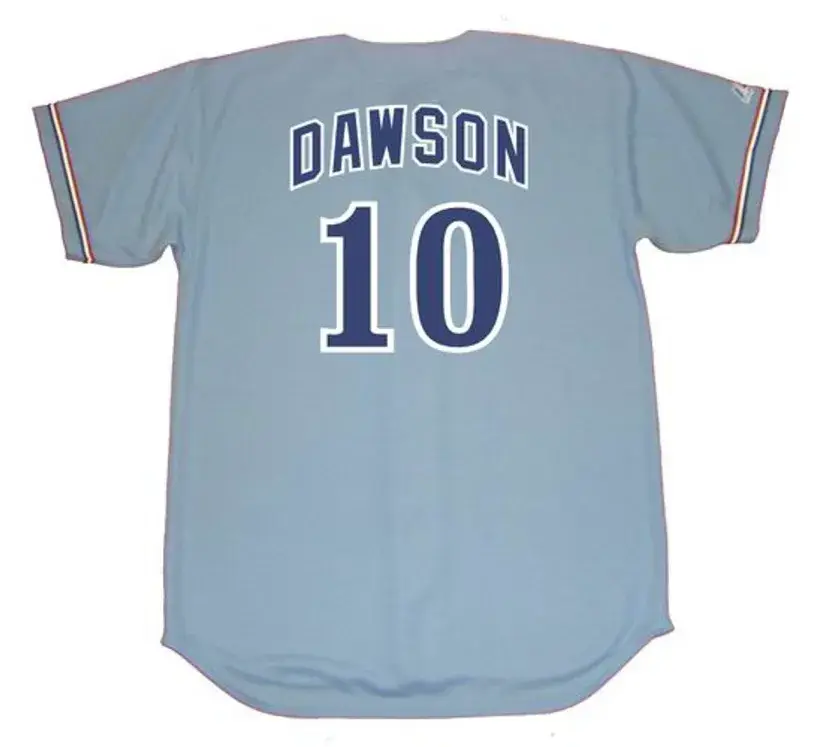 ANDRE DAWSON Montreal Expos 1978 Away Majestic Throwback Baseball Jersey 