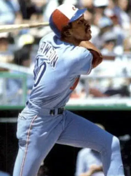 ANDRE DAWSON Montreal Expos 1978 Away Majestic Throwback Baseball Jersey 