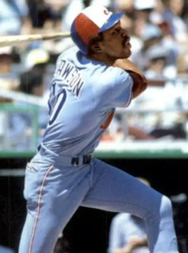ANDRE DAWSON Montreal Expos 1978 Away Majestic Throwback Baseball Jersey 