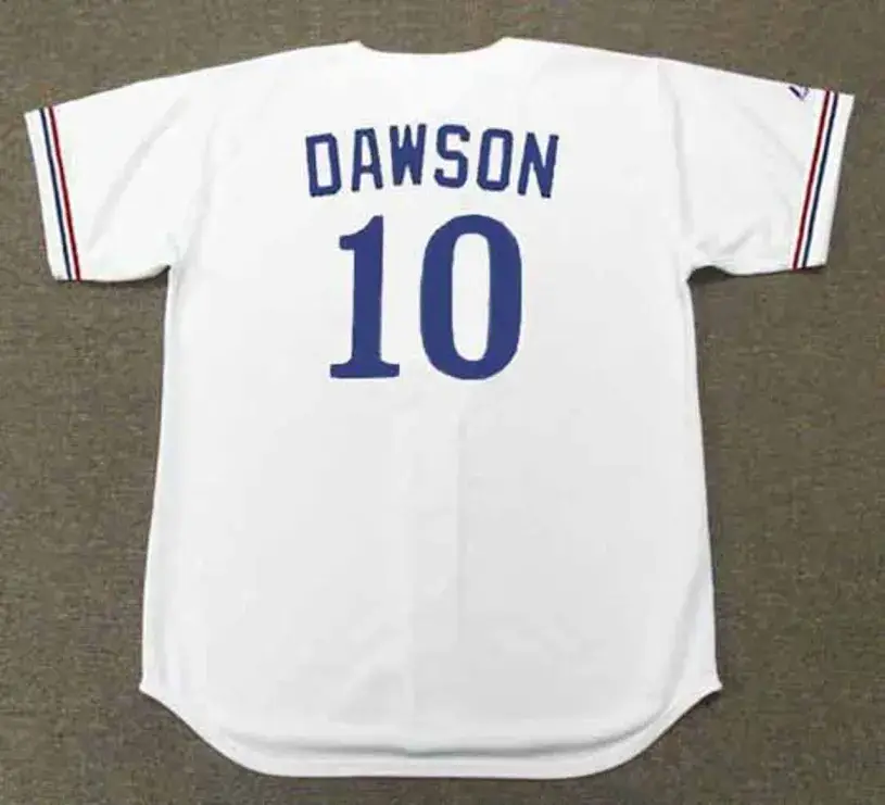 ANDRE DAWSON Montreal Expos 1979 Home Majestic Throwback Baseball Jersey 